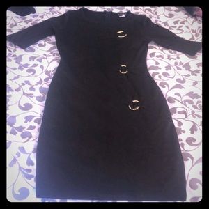 VENUS quarter length sleeve black dress